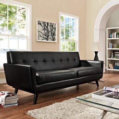 Black Leather Sofa Upholstery Dubai