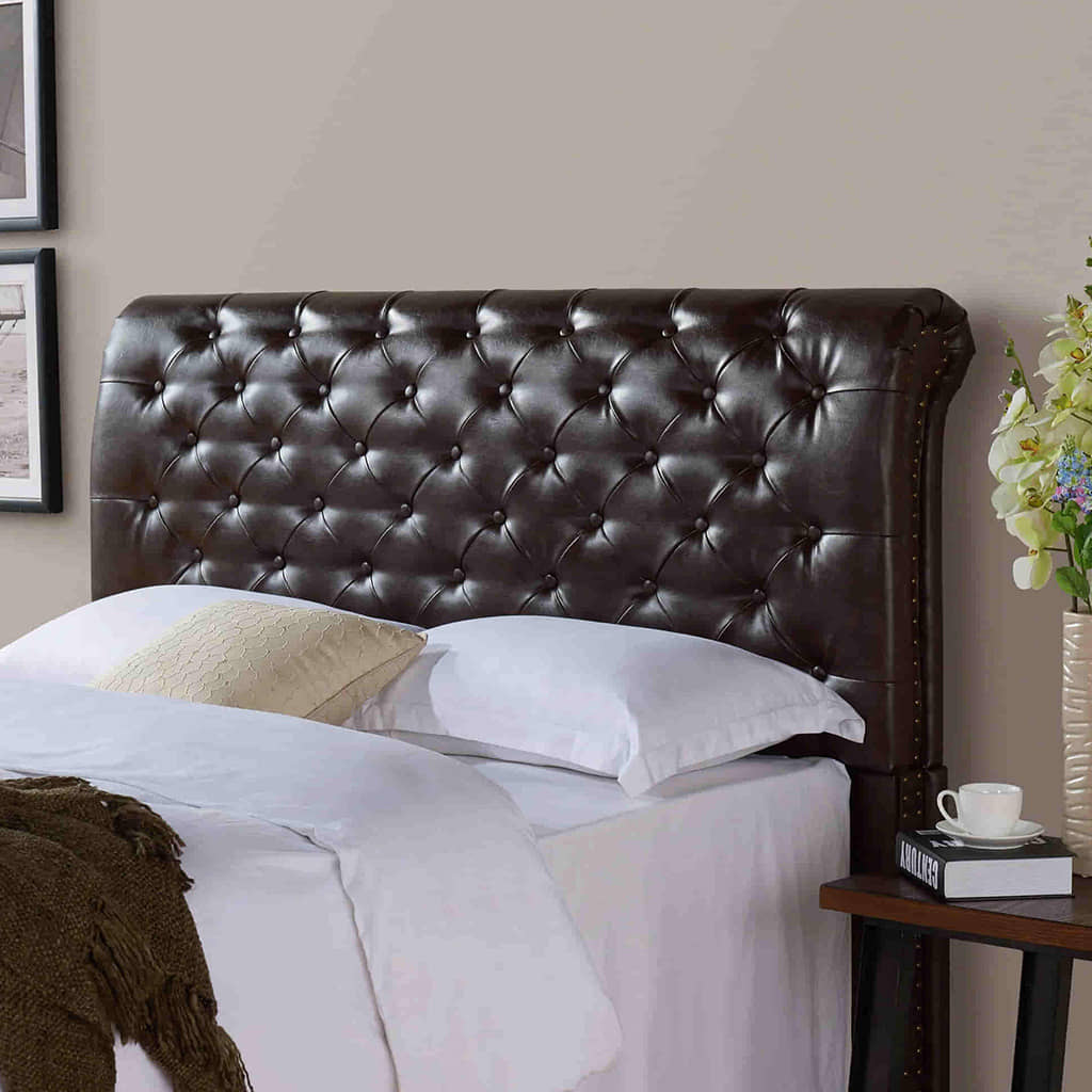 Chocolate Brown Tufted Leather Dubai
