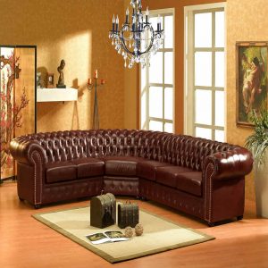 Comfortable Leather Corner Sofa Upholstery Dubai