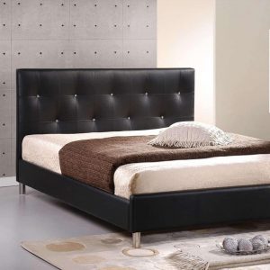 Modern Black Leather Headboard Dubai