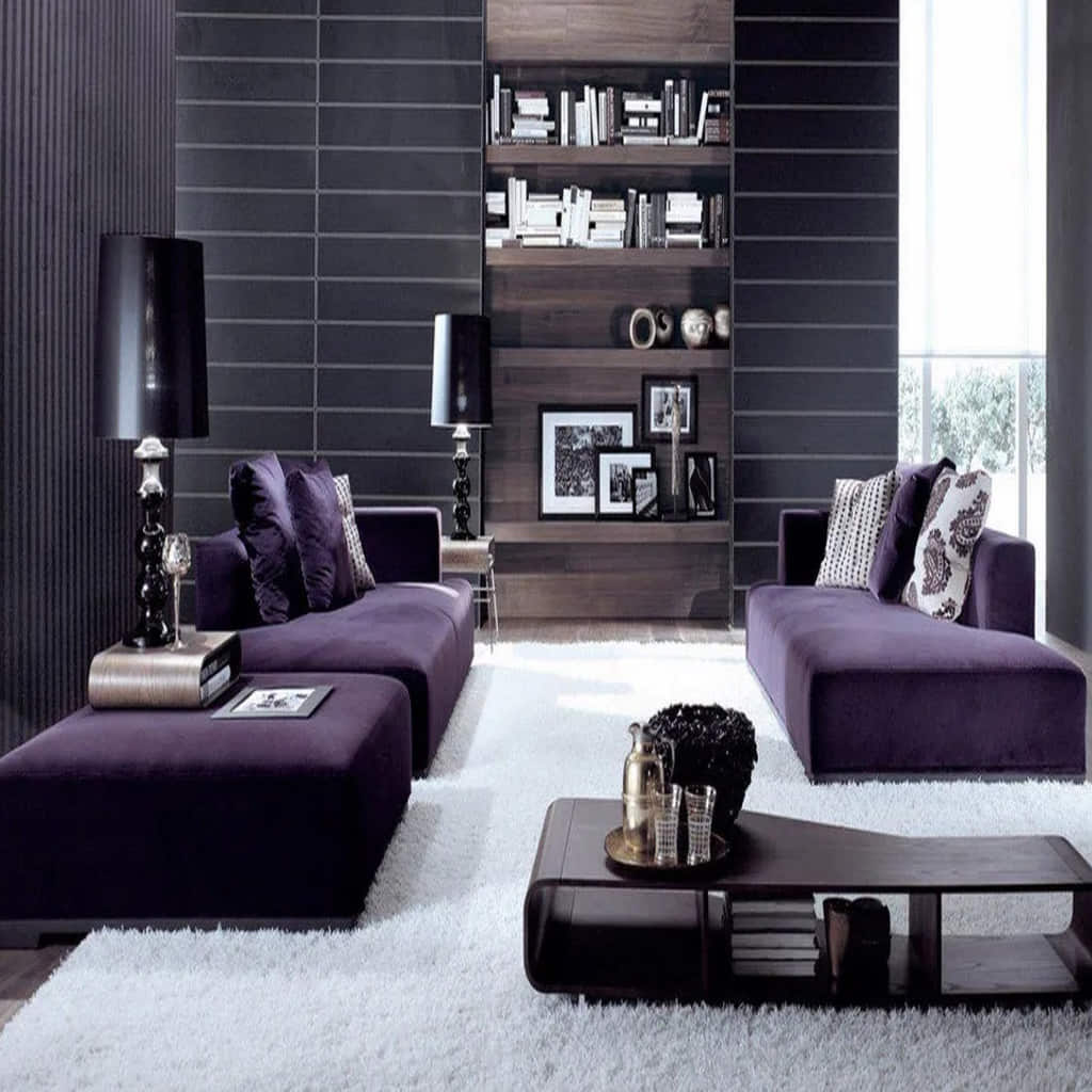 Modern Luxury Purple Home Furniture
