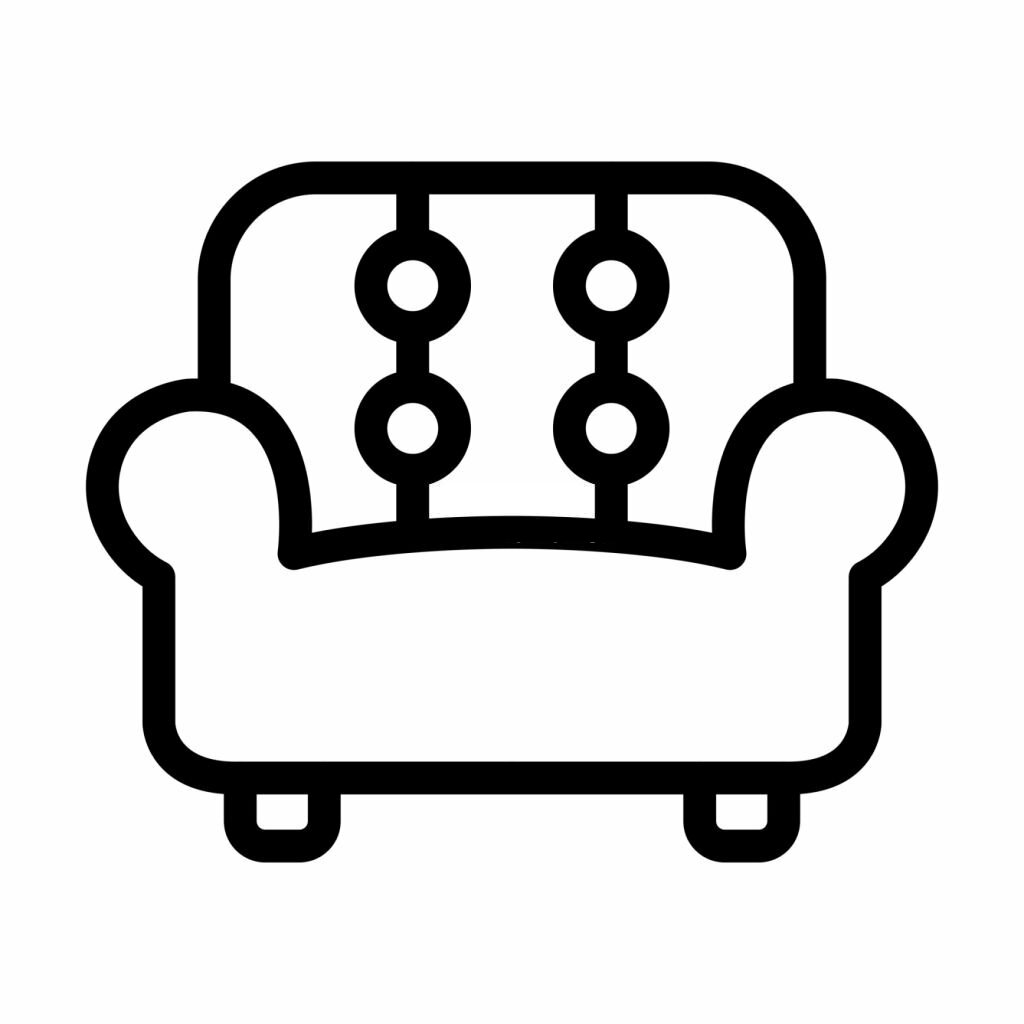 Couch Thick Line Icon